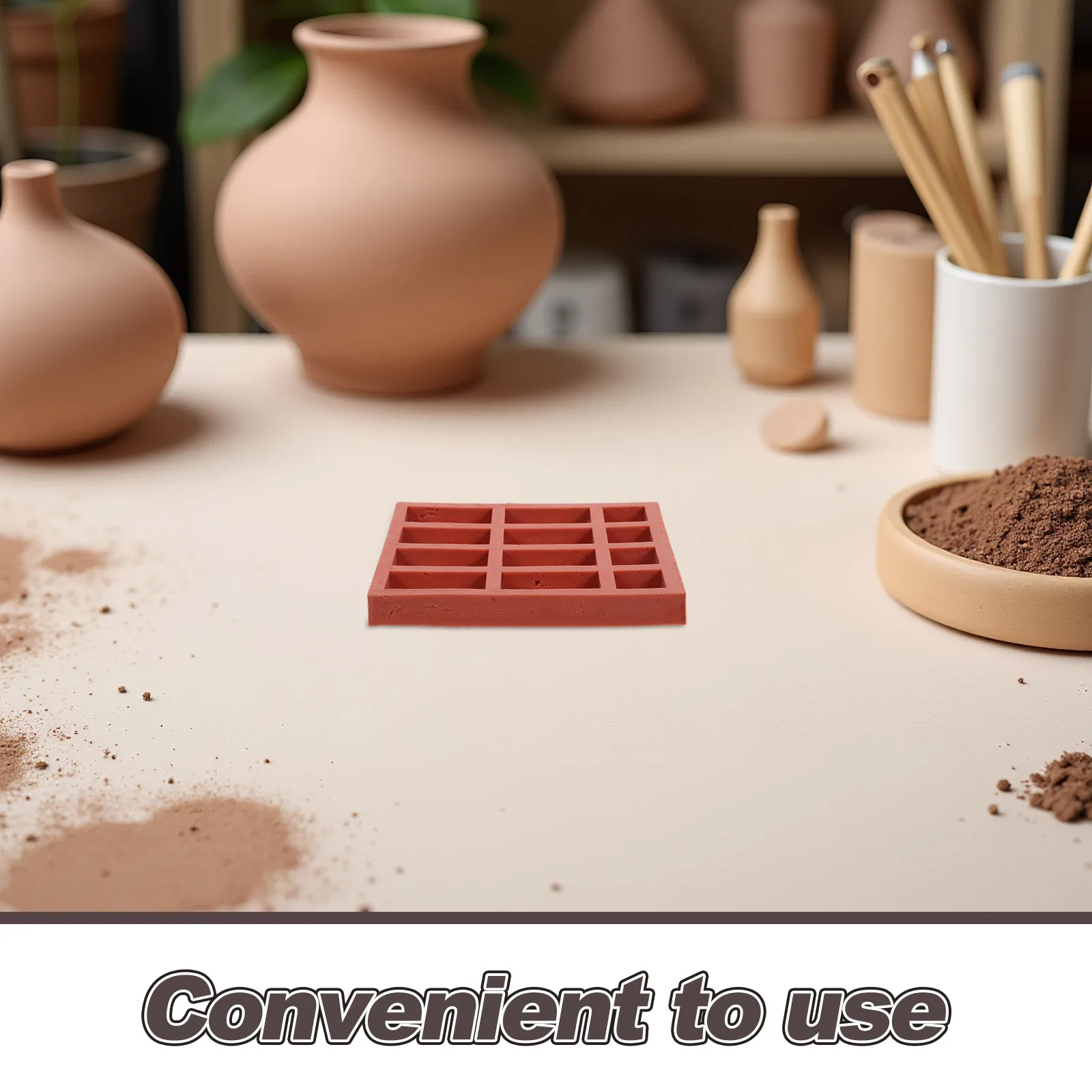 Creative Brick Silicone Mold for Making Tiny Architectural Details Great for Parentchild Crafting Fun with Cement Plaster Or