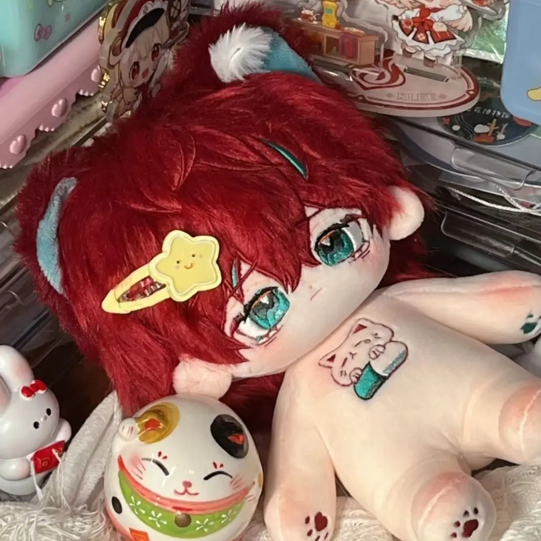 Em estoque 20cm jogo hipnose microfone-divisão rap batalha kannonzaka doppo plushie figura modelos mascote boneca brinquedos boneca com roupas