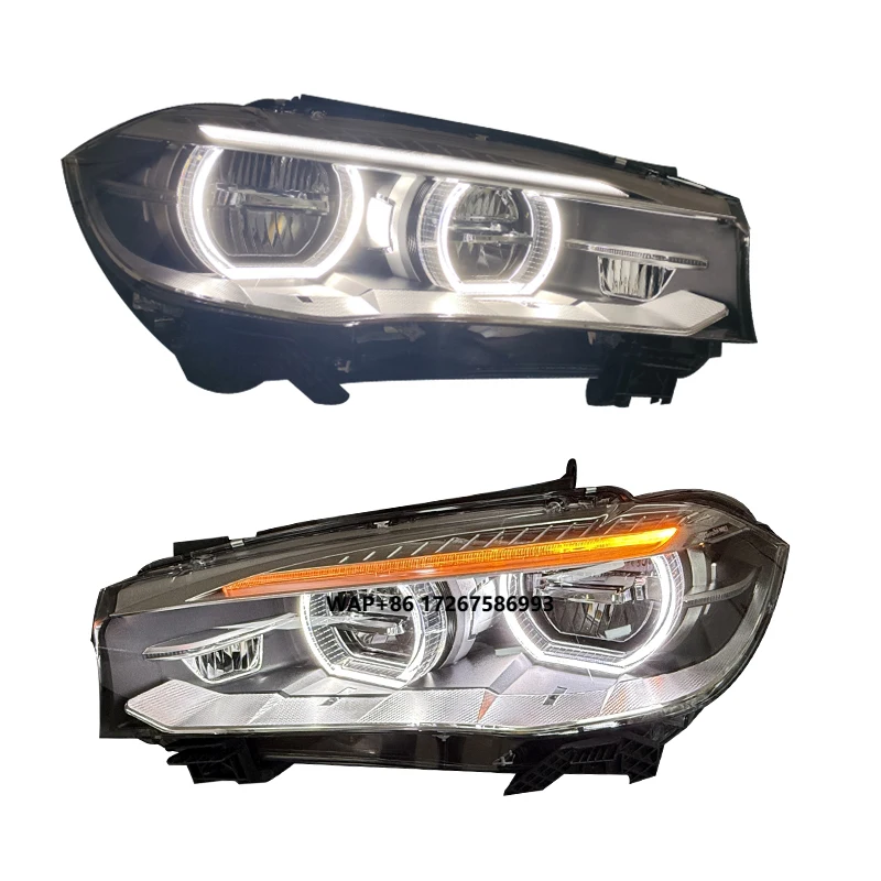 

YU GUANG Headlights for X5 F15 2014 2018 Head Light Lamp Front Light LED Headlamp Upgrade Angel Eyes Car LED Headlight