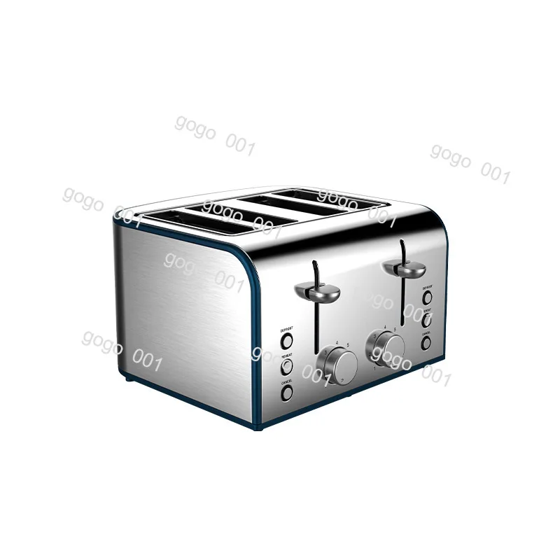 Vintage Four-piece Wide Slot Toaster, Home Breakfast Sandwich Toaster
