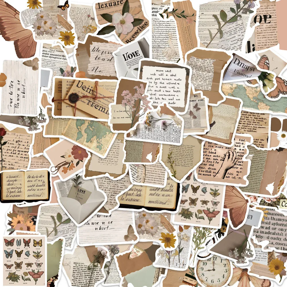 

104PCS/Set Unique Irregular Object Quote Stickers - DIY Adhesive Decor For Notebook & Journal RecordingYourLife Store xt1349-LJX