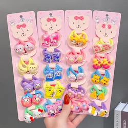 10Pcs/Set Cute Cartoon Elastic Hair Bands Girls Hair Accessories Children Ponytail Holder Scrunchie Kids Headband Ornaments Gift