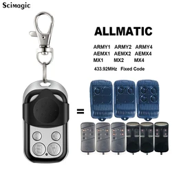 ALLMATIC MX1 MX2 MX4 ARMY1 ARMY2 ARMY4 AEMX1 AEMX2 AEMX4 Garage Remote Control Door Opener 433MHz Fixed Code Replication