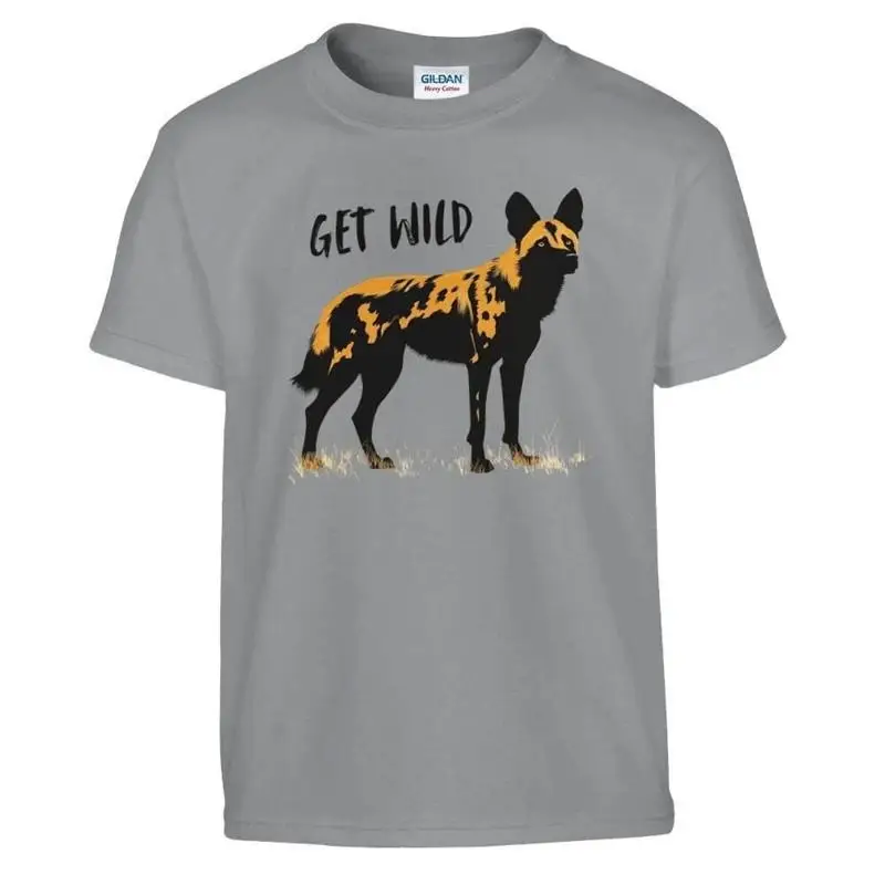Get Wild African Dog kids t shirt animal