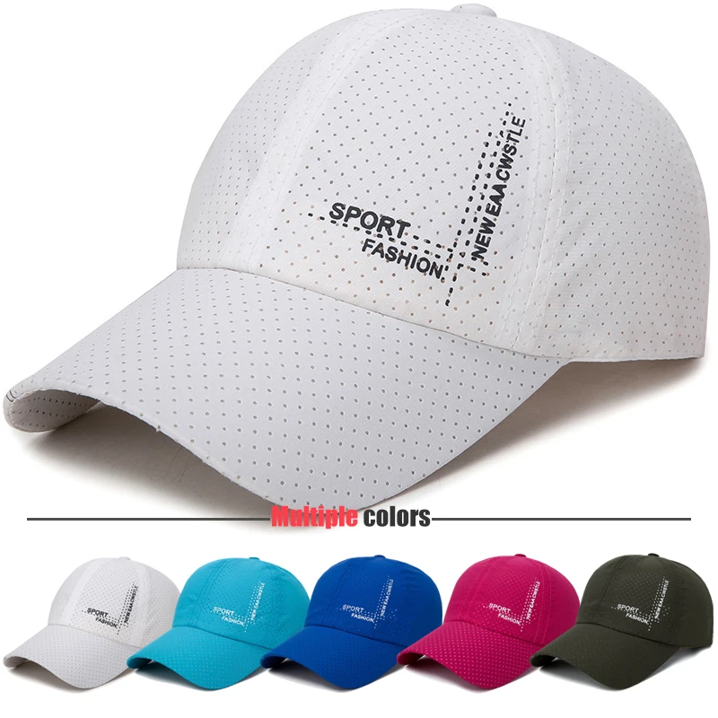 Summer Sports Perforated Quick-Drying Hat For Men and Women Outdoor Cycling Travel Sun Visor Breathable Hat