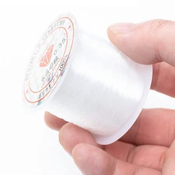 0.2-1mm 1Roll Fishing Line Non-elastic Clear Strong Crystal Nylon Wire String Thread Cord Bead For Jewelry Making DIY Accessorie