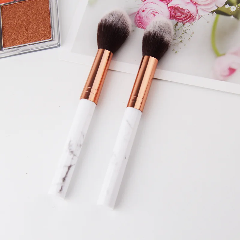 10pcs/lot Plastic handle Make Up Brush Concealer Brush Foundation Brush Sculpting Brush Highlight Brush Make Up Tools Applicator