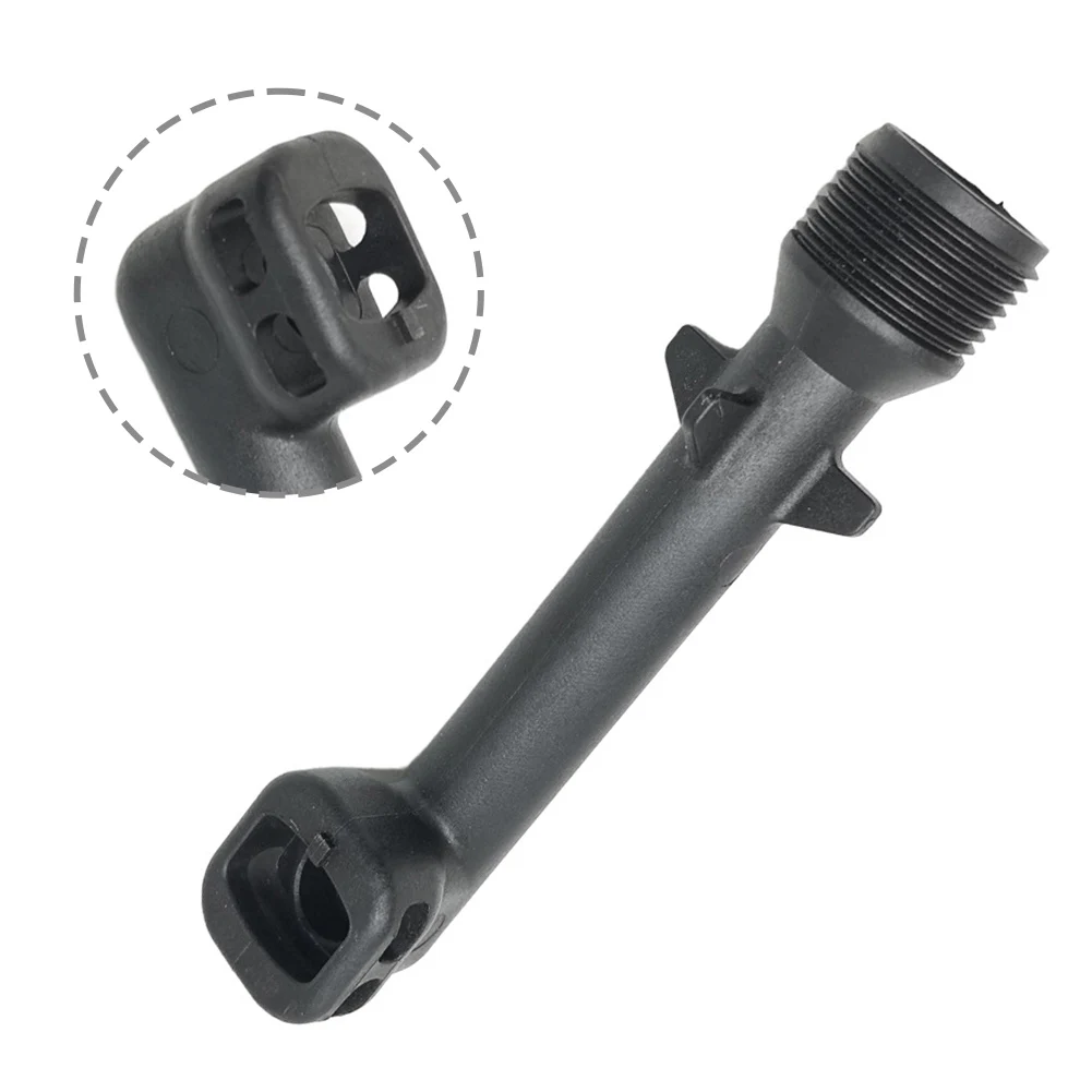 Codo de tubo de salida de lavadora a presión negro, eficiencia de limpieza mejorada para Karcher K2 K3 para codo de tubo de salida de lavadora a presión K1