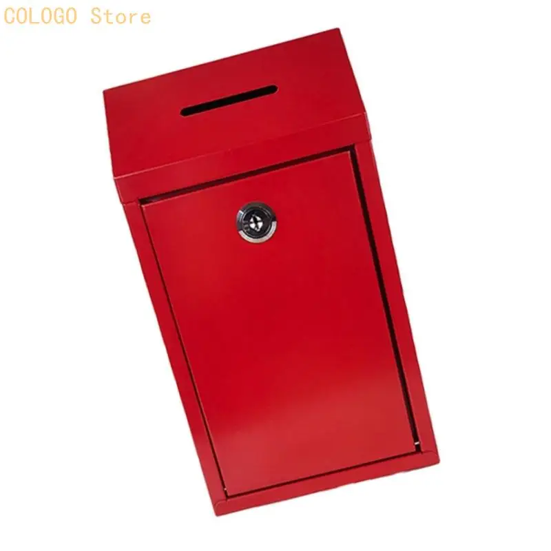 Wall Mounted Mailbox Voting Front Door Gate Letter Box Catcher Drop Box D0LD