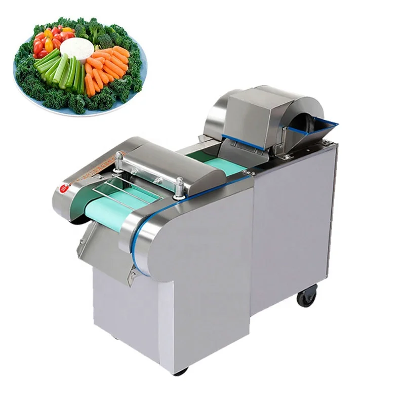 Cube Cutting Fruit Machine / Potato Slicer / Vegetable Chips Making Machine