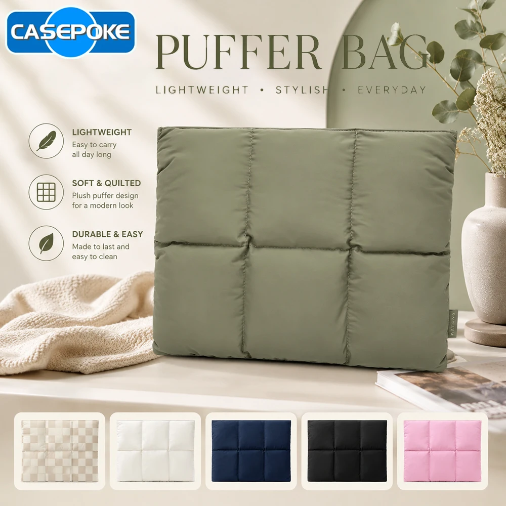 2026 New Laptop Sleeve Puffy Laptop Cover 13.3 14 15 15.6 Inch Macbook Case for MacBook Dell Samsung Huawei LG Cute Computer Bag