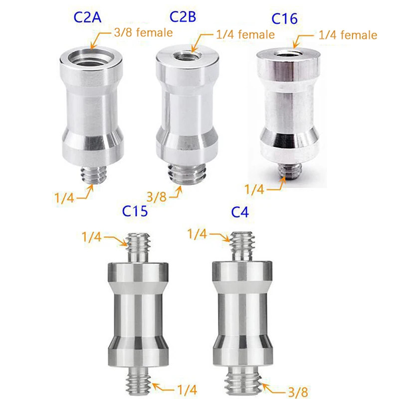 Винт с преобразователем 1/4 на 3/8 винт стойка для вспышки штатив винт конвертирующий Адаптер для крепления камеры фотография Acc для SLR камеры штатив