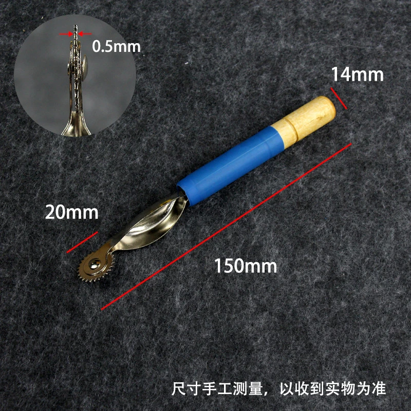 Manual roller creasing tool for corrugated paper, manual creasing tool for hollow board boxes, coated paper cutting card, foldin