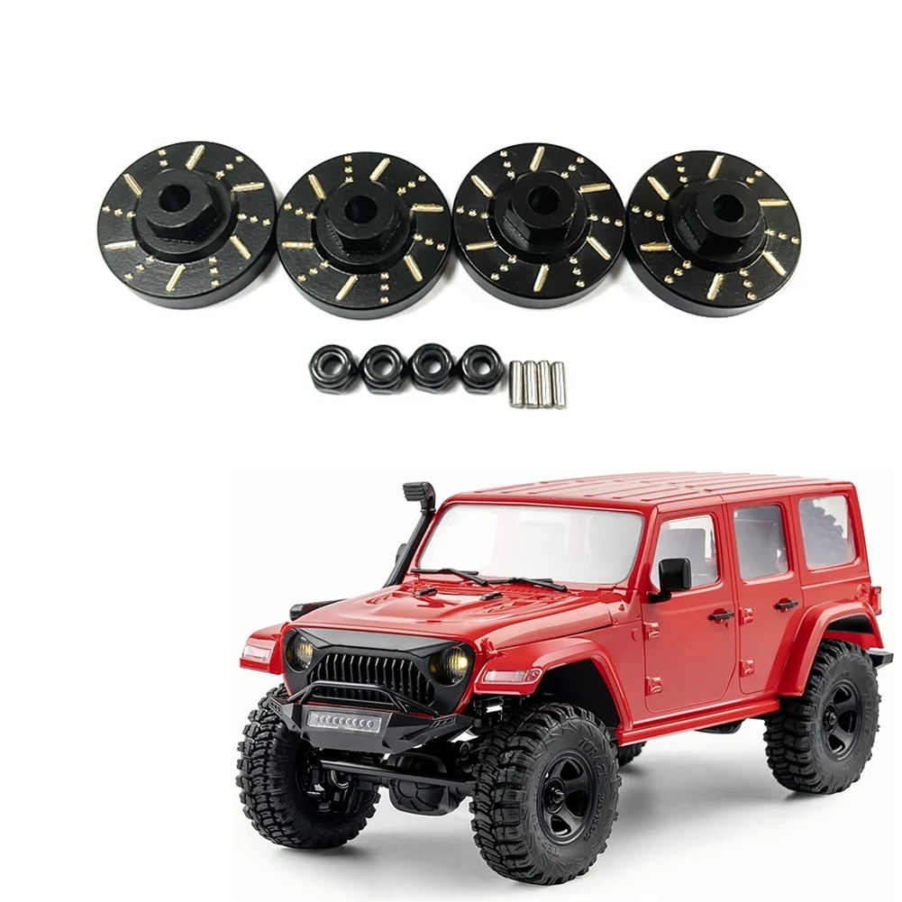 Für Maßstab fms Messing Rad Sechs kant Adapter Achse Gegengewicht Bremsscheibe RC Auto Upgrade Teile, schwarz