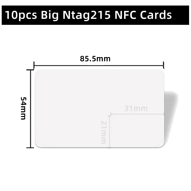 5YOA 100 stks 10 stks NFC Kaart Ntag215 Kaarten Munten Badge 215 Chip Sleutel 13.56 MHz Ultralight Universele ISO IEC14443A 25mm Waterdicht