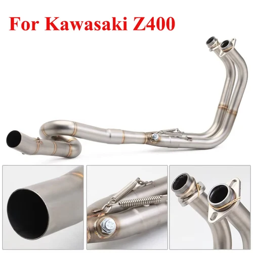Imagen 2 del producto Sistema de escape completo para motocicleta 2018-2019 año modificado 51mm Moto colector Ninja 400 Z400 para Kawasaki