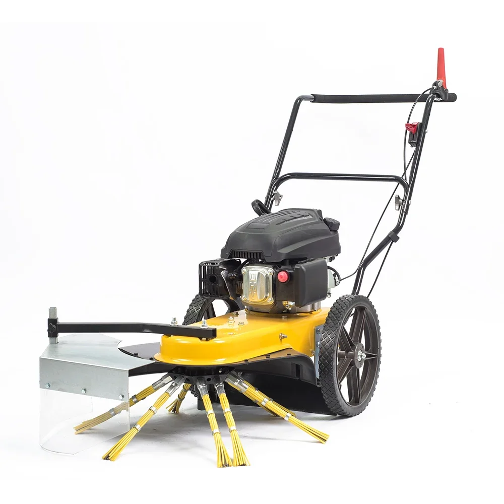 Lucky Store Exclusive Products——High Quality Manual Grass Mower Two Wheel Hand Push Brush Cutter