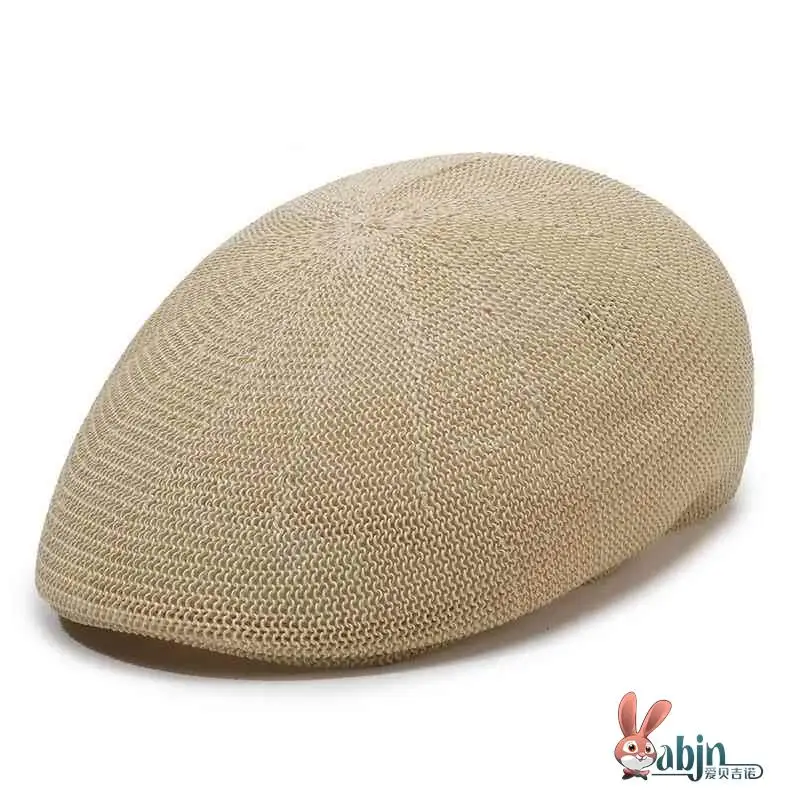 

Корейская тонкая вязаная дышащая шапка-берет для женщин на весну-лето, универсальная, разноцветная, в стиле Bellflower Dubill, для защиты от солнца