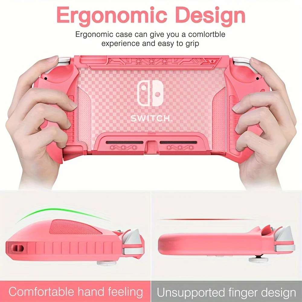 Switch Lite Case - Ultra-Protective Non-Slip TPU Cover with Enhanced Grip - Compatible with Nintendo Switch Lite Console