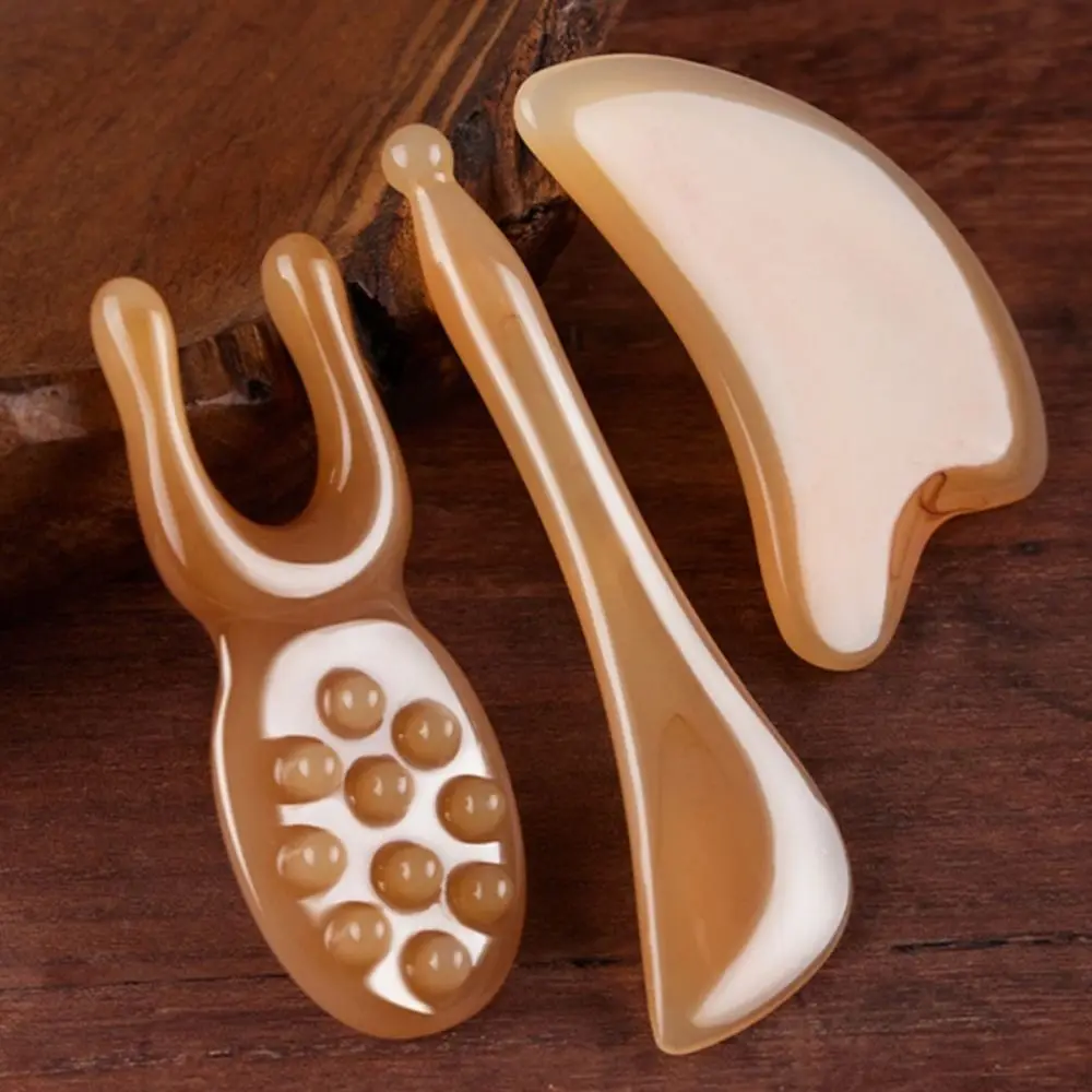 

3PCS New Resin Face Guasha Massage Reduce Puffiness Relaxing Gua sha Spa Massager Nose Lifting Massage Scraper Beauty Artifacts