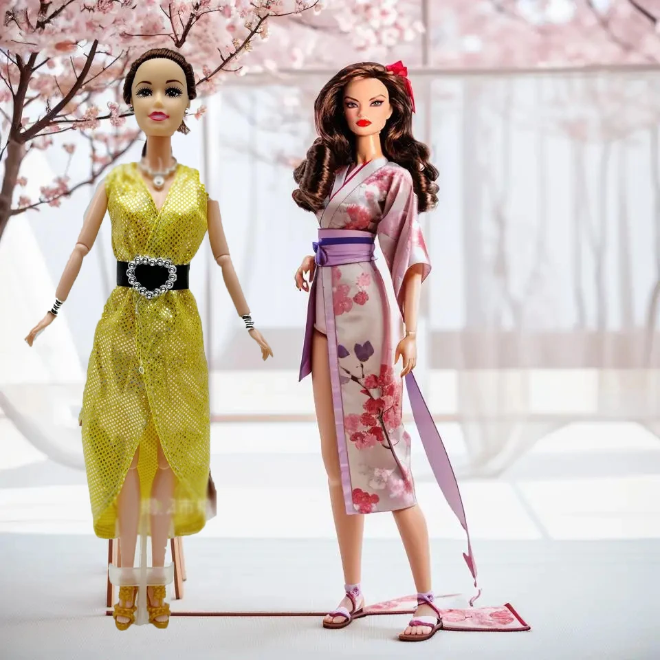 

1/6 Кукольная одежда 30 см Кукольное платье Вечерняя юбка принцессы для девочек для 11,8 дюймов Кукольная праздничная одежда Play House Кукольные платья