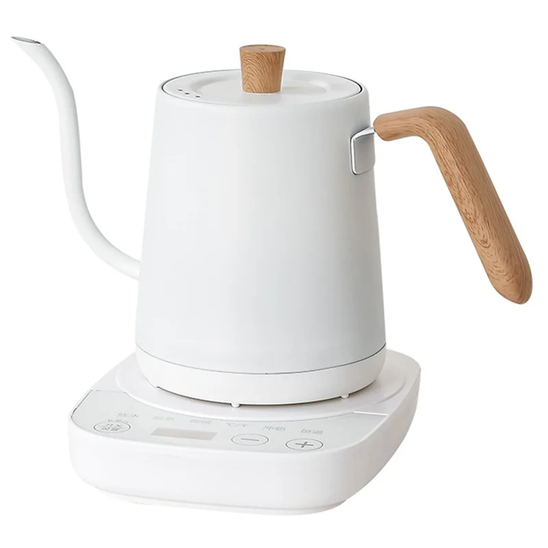

-WSFS Flash Heat Temperature Control Hand Kettle Gooseneck Slender Smart 800Ml 1000W EU Plug