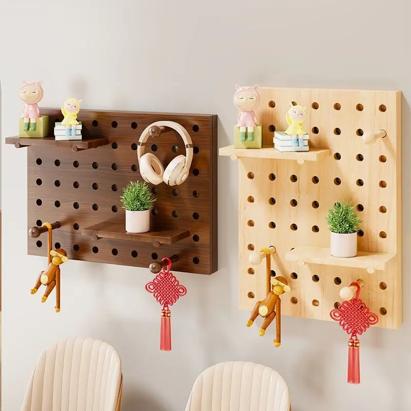 

Solid wood meter box covering hole board free punching creative pendant weak electric box covering ugly wall hanging storage rac