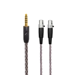 6N 4.4mm balanced Audio Cable For Sennheiser HD 490 PRO (16 core braided cable)4.5ft/140cm