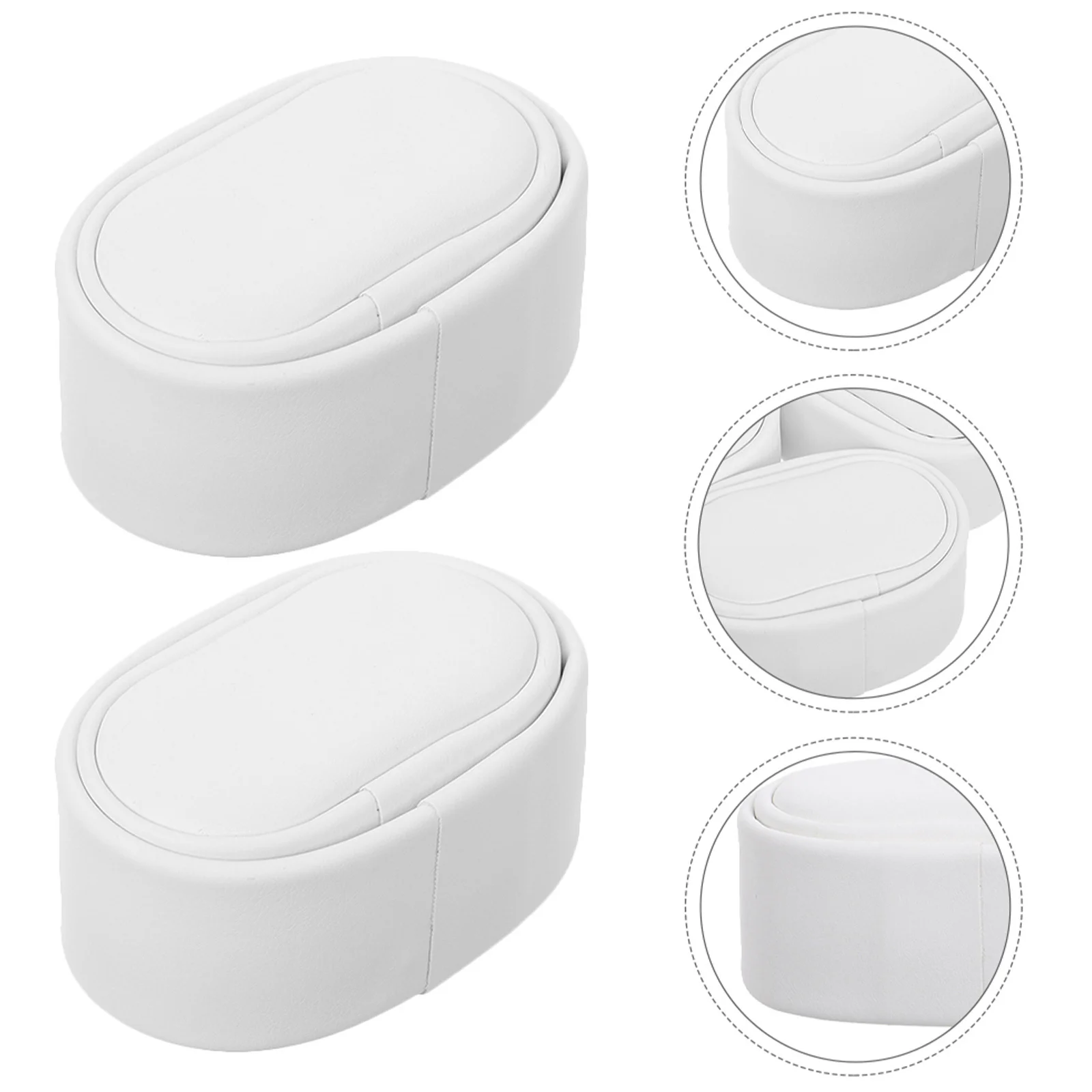 

6Pcs Watch Winder Pillow White Soft PU Replacement Cushion Insert Jewelry Storage Display Holder Travel Compact Fit