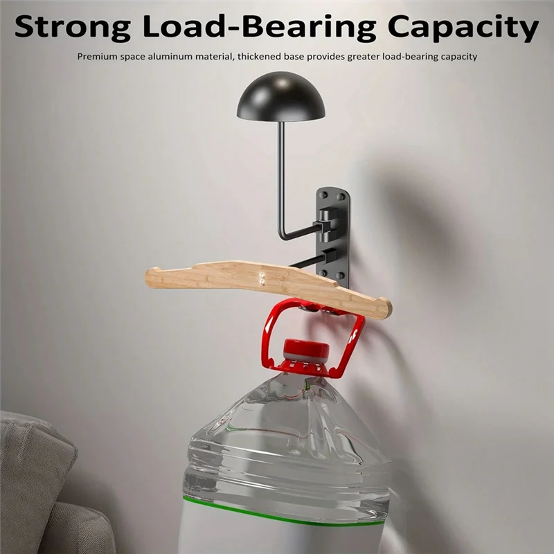 

Стойка для мотоциклетного шлема 180° ° Вращающаяся настенная подставка для хранения шлема, вешалка для шлема, компактный держатель