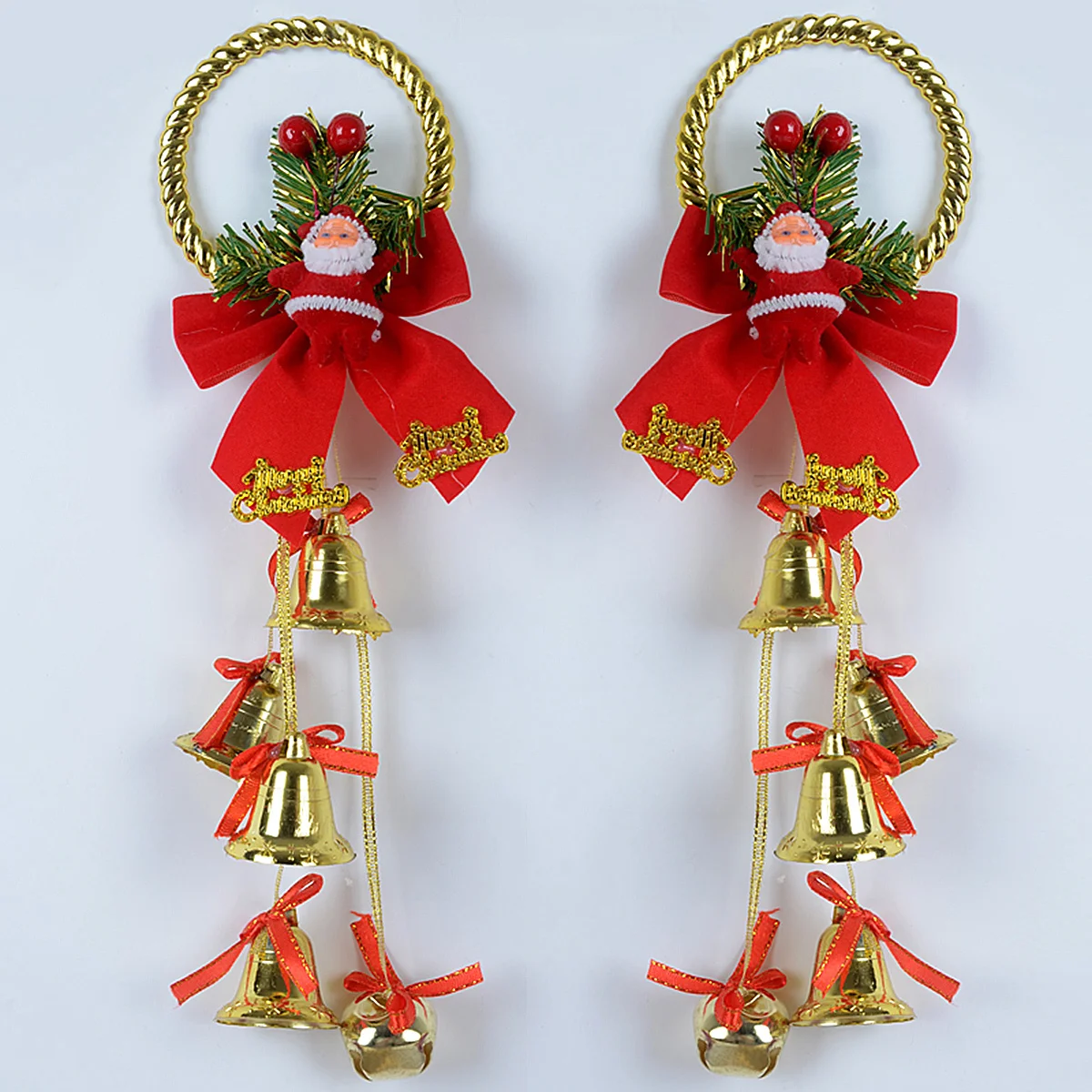 

36Pcs Plastic Santa Claus Hanging Pendant Festive Christmas Decor for Yard Entryway Bar Ceiling Doorway Display Accessories