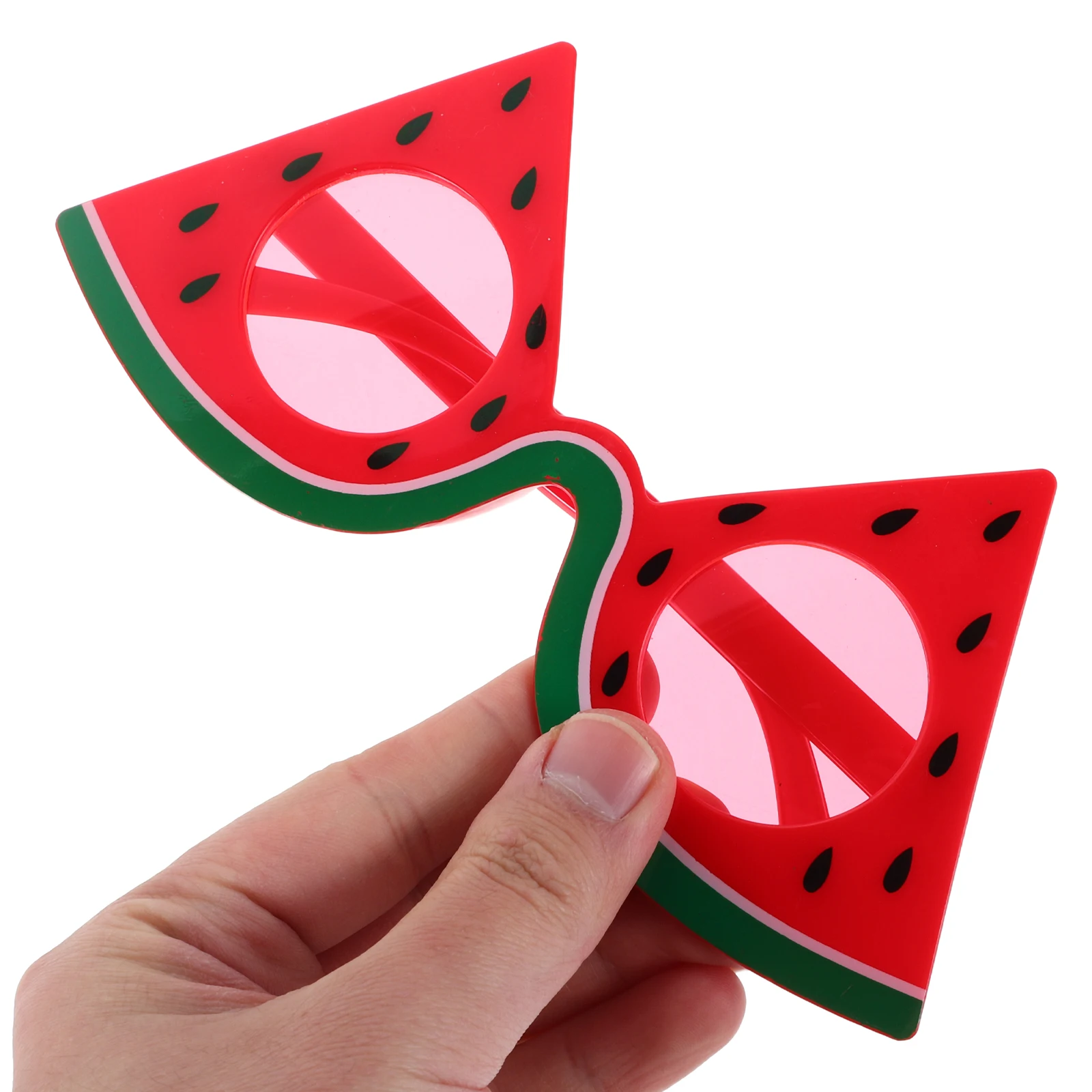 

2pcs Hawaiian Watermelon Glasses Funny Party Sunglasses Beach Favors Lightweight Novelty Decorative Tropical Fruit Theme