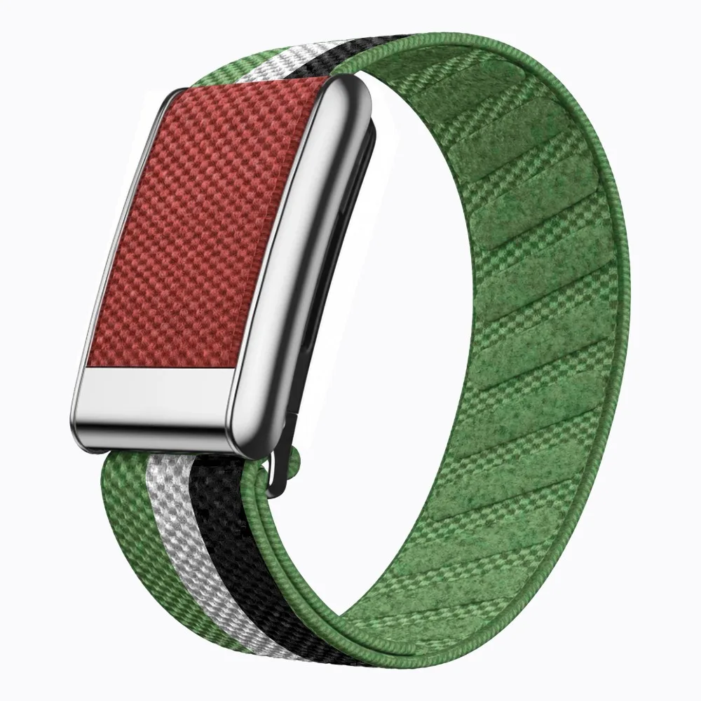 WHOOP 5.0 UAE Flag Pattern Elastic Replacement Band Breathable Sport Wristband Compatible with MG Peak One Life
