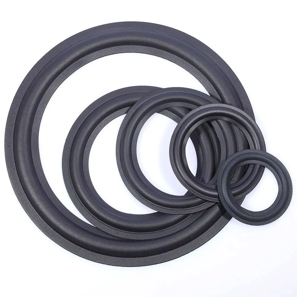 1Pcs Rubber Speaker Edge Repair Ring 3/4/5/6.5/7/8/10/12 Inch Suspensions Surround Subwoofer Repair Foam Folding view 5