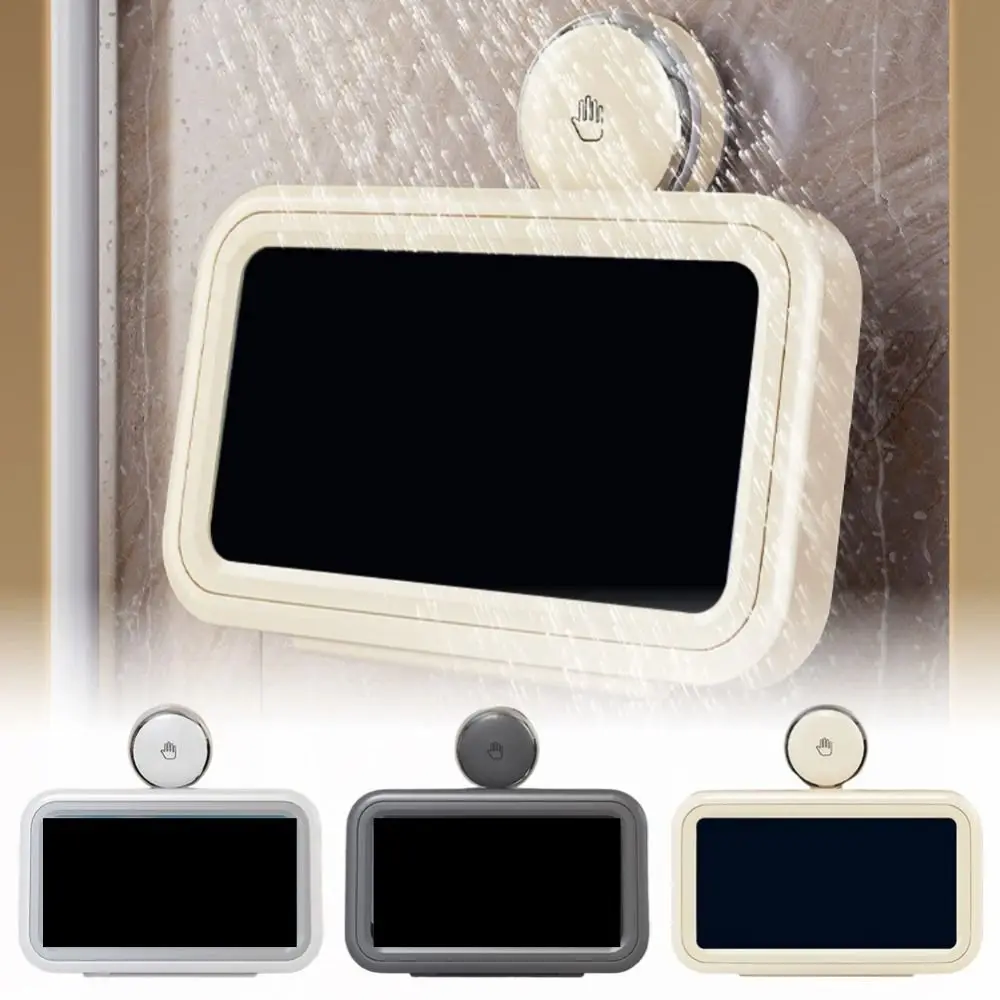 

Suction Cup Waterproof Phone Holder Adjustable Anti-Fog Bathroom Phone Rack 360° Rotation Multifunctional Shower Phone Bracket