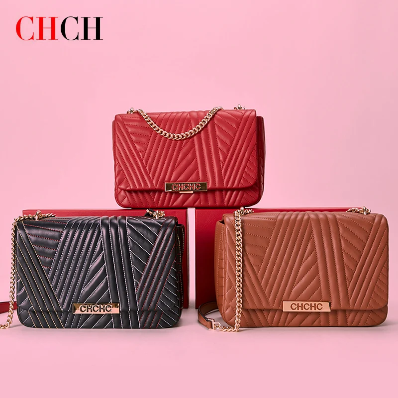 CHCH Casual Women Handbag Shoulder Bag for lady Tote Bag Women Fashion Hand bag More Color Red Black Brown Green Khaki