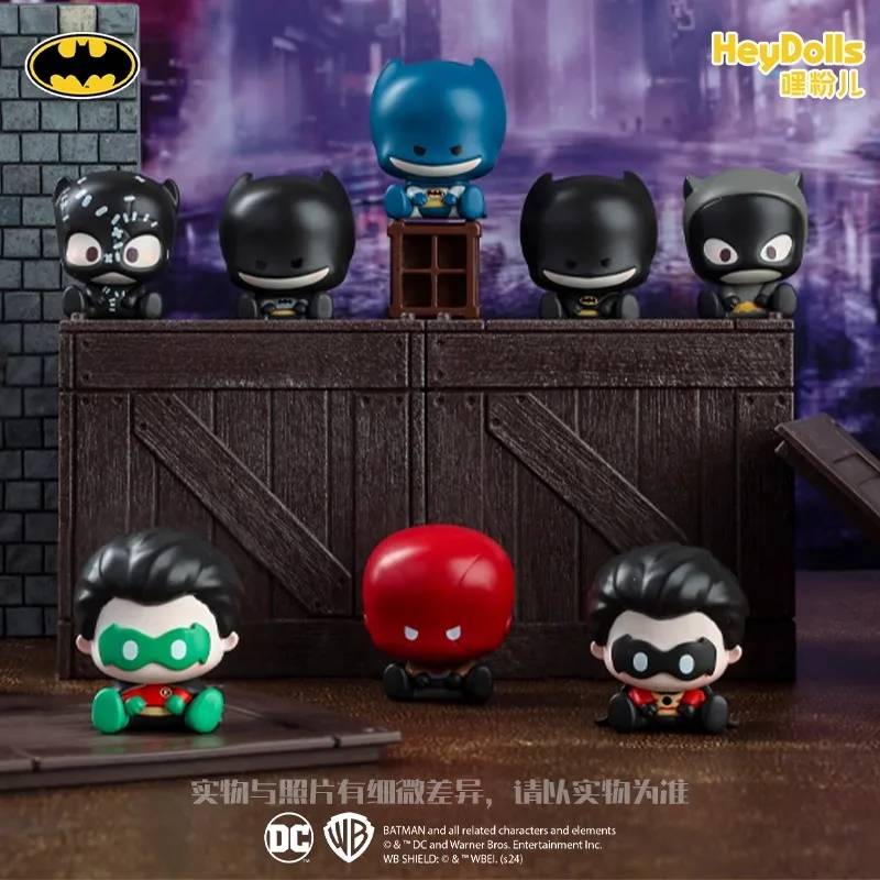 Supaly DC Batman Arkham Series Mini Figure Blind bag Joker Harley Quinn Barbara Catwoman Robin Collectible Figurine Fans Gifts