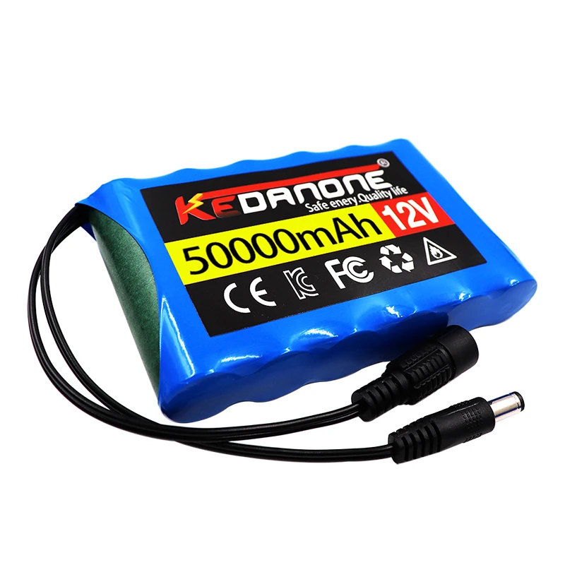 Mới Di Động 3S2P 12V 50000Mah Pin Sạc Li-Ion, Cho Đèn LED Đèn Dự Phòng Powe V. V + Sạc