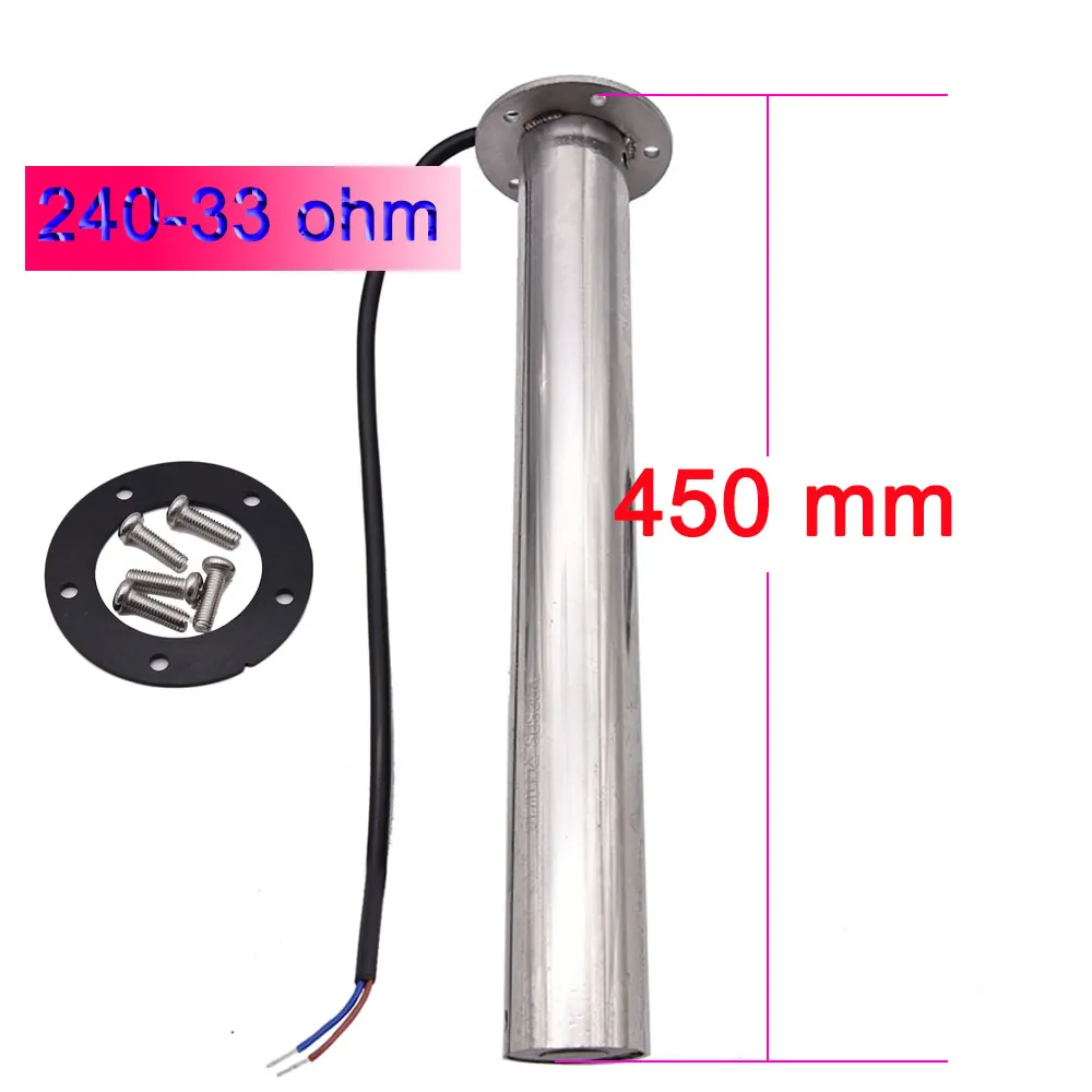150mm~550mm Sewage Level Gauge Sensor Marine Boat Car Fuel Sender Unit Water Level gauges 0-190 240-33ohm water level customized image 3