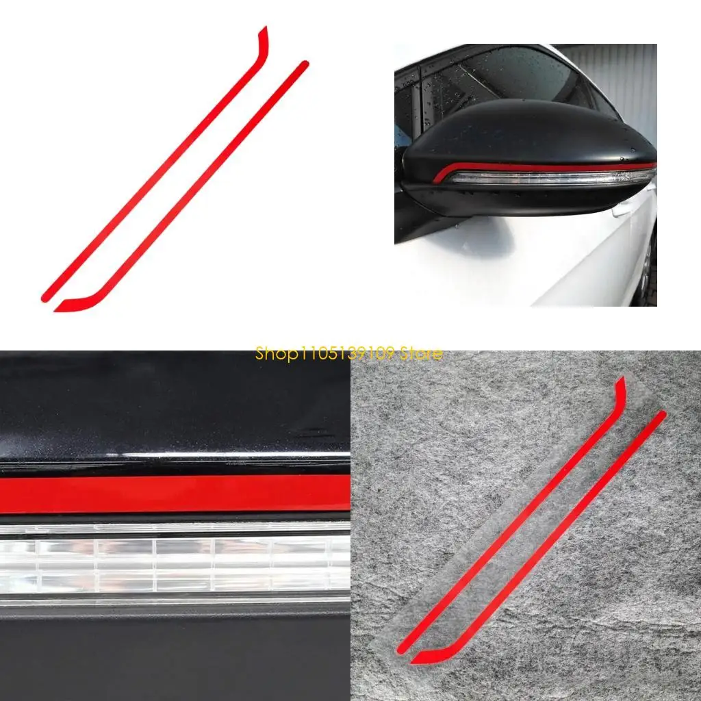 

Car Rearview Mirror Adhesive Sticker for Golf 7 Removable Mirror Trim Line Sticker Decoration Waterproof Auto Accessory