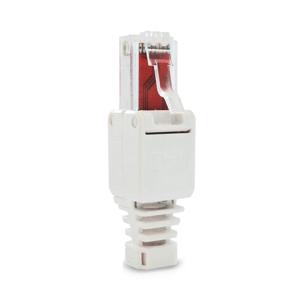 

No Crimp 8P8C POE CCTV Connectors Plug CAT6 Crystal Head RJ45 Connector