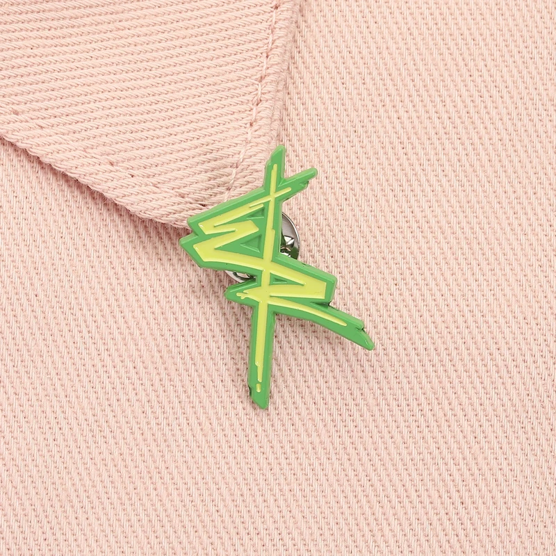 Punk Edgerunners Logo Spilla smaltata Sci-Fi Anime Periferico RPG Azione Gioco di ruolo Spilla cosplay Distintivo da bavero Regalo di gioielli per un amico