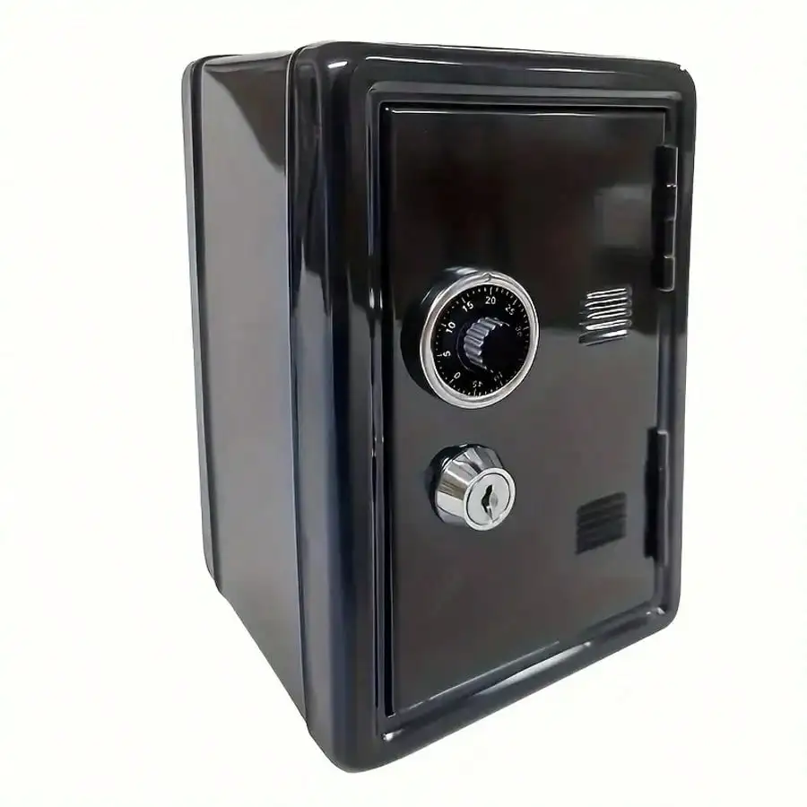 1‑Piece Advanced Security Safe Box, Black Digital & Key Dual‑Lock Safe, Wall‑Mountable or Cabinet‑Fixable Security Storage for Home & Office, Housewarming & Holiday Gift for Christmas, New Year & Valentine’s Day