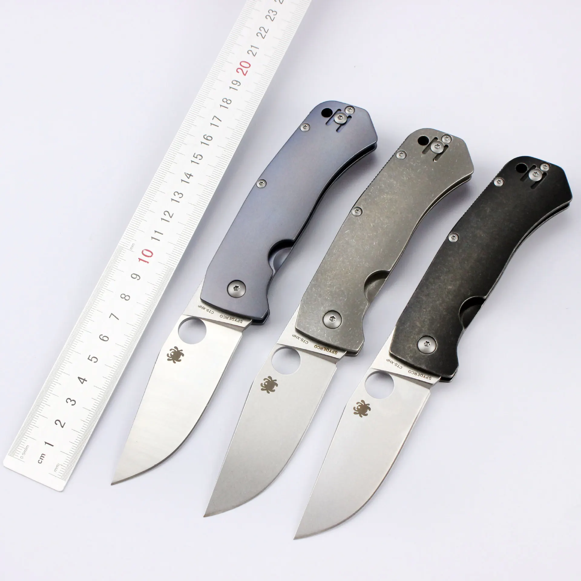 

Outdoor folding knife C186TI high hardness portable pocket EDC bearing, folding knife