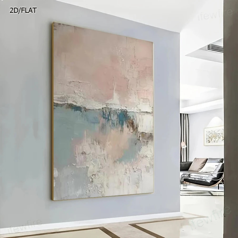 

Modern Home Decoration Paint Abstract Thread Texture Canvas Paintings Hand-Painted Oil Painting Living Room Entrance Wall Art