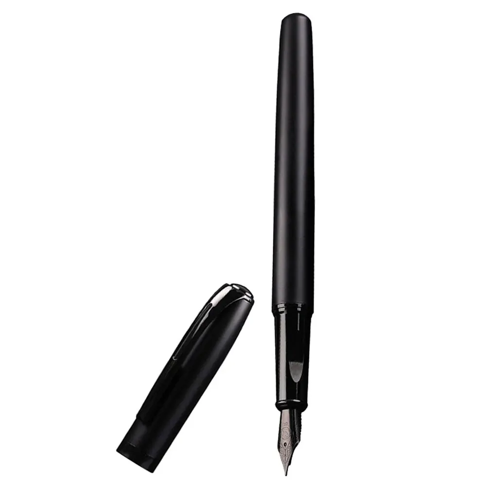 Pluma estilográfica de negocios, pluma de caligrafía de escritura suave, compacta, ligera, de Metal, para recuerdo de regalo escolar y de oficina