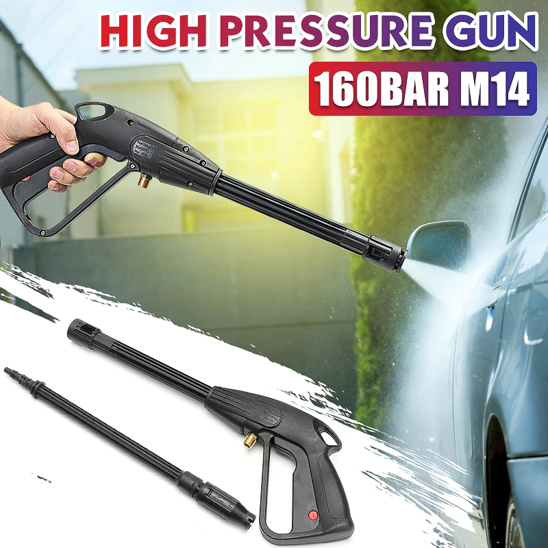 M14 Adjustable High Pressure Washer Spray Guns Spray Nozzle Water Lance Power Washer Car Auto Garden Washing Cleaning Tool