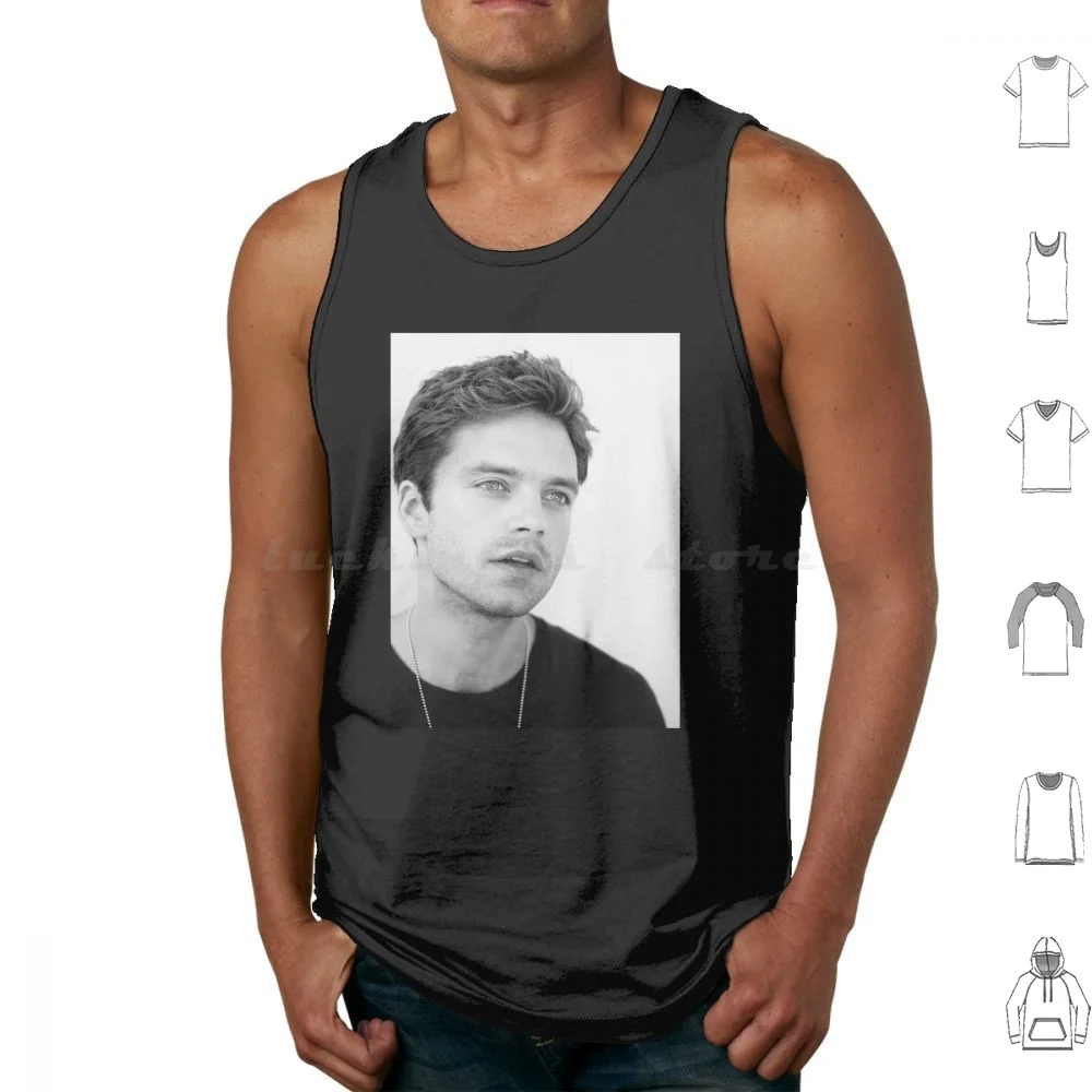 Black And White Tank Tops Print Cotton Bucky Barnes Bucky Barnes 90 S Stan Bucky Mcu Fangirl Stan Art Stan Funny Stan
