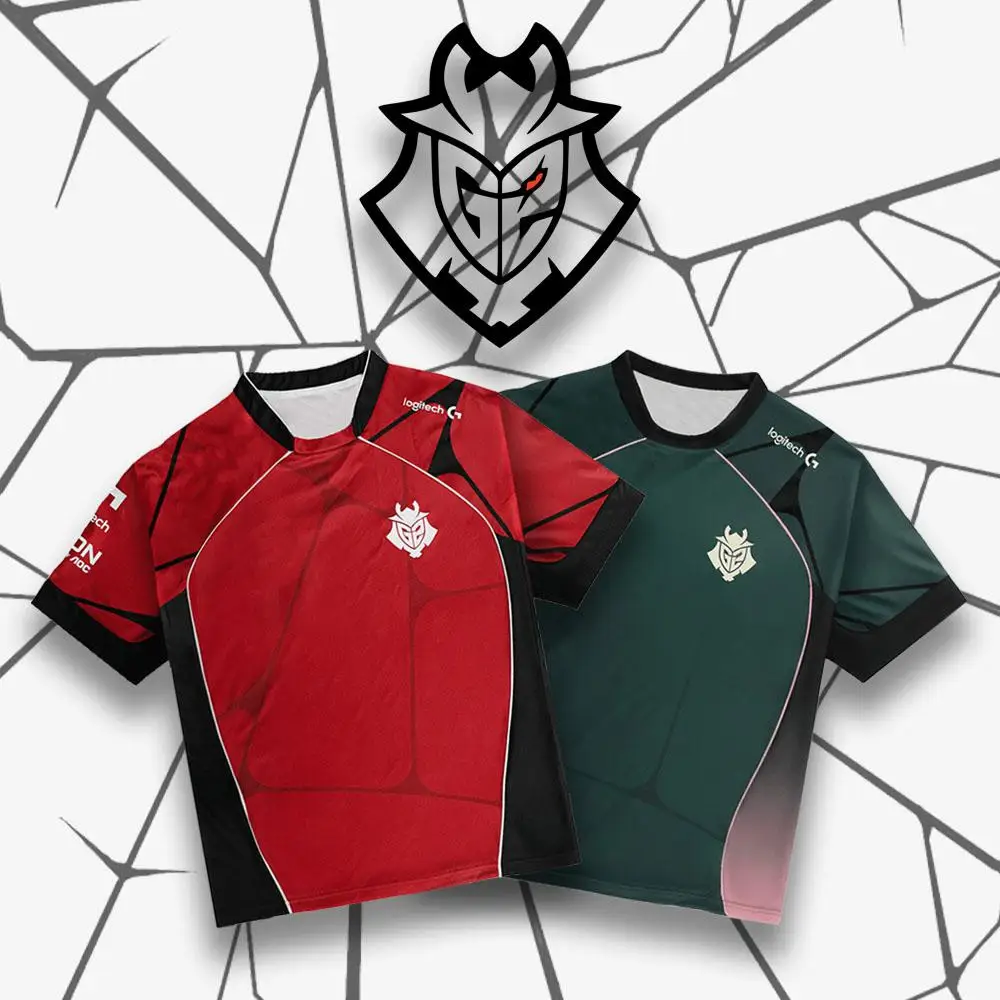 G2 Esports Prestige 2026 Jersey Male and Female Short-Sleeve Crew Neck T-Shirt CS2 Major Professional League Training Uniform