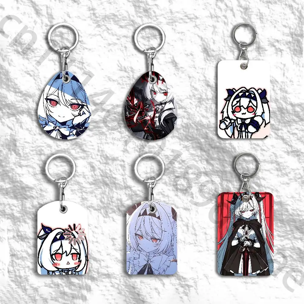 L-lilith The NOexistenceN of You AND Me Protective Printed Leather Card Case Metal Keychain for Bank Credit Bus Subway ID Cards